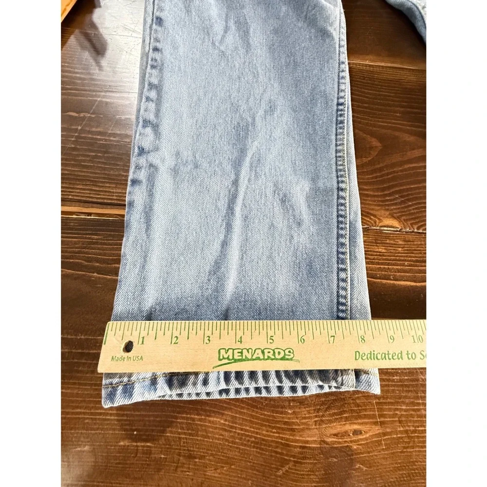Levis 505‎ Regular Fit Light Wash Blue Denim Jeans Mens 38x30